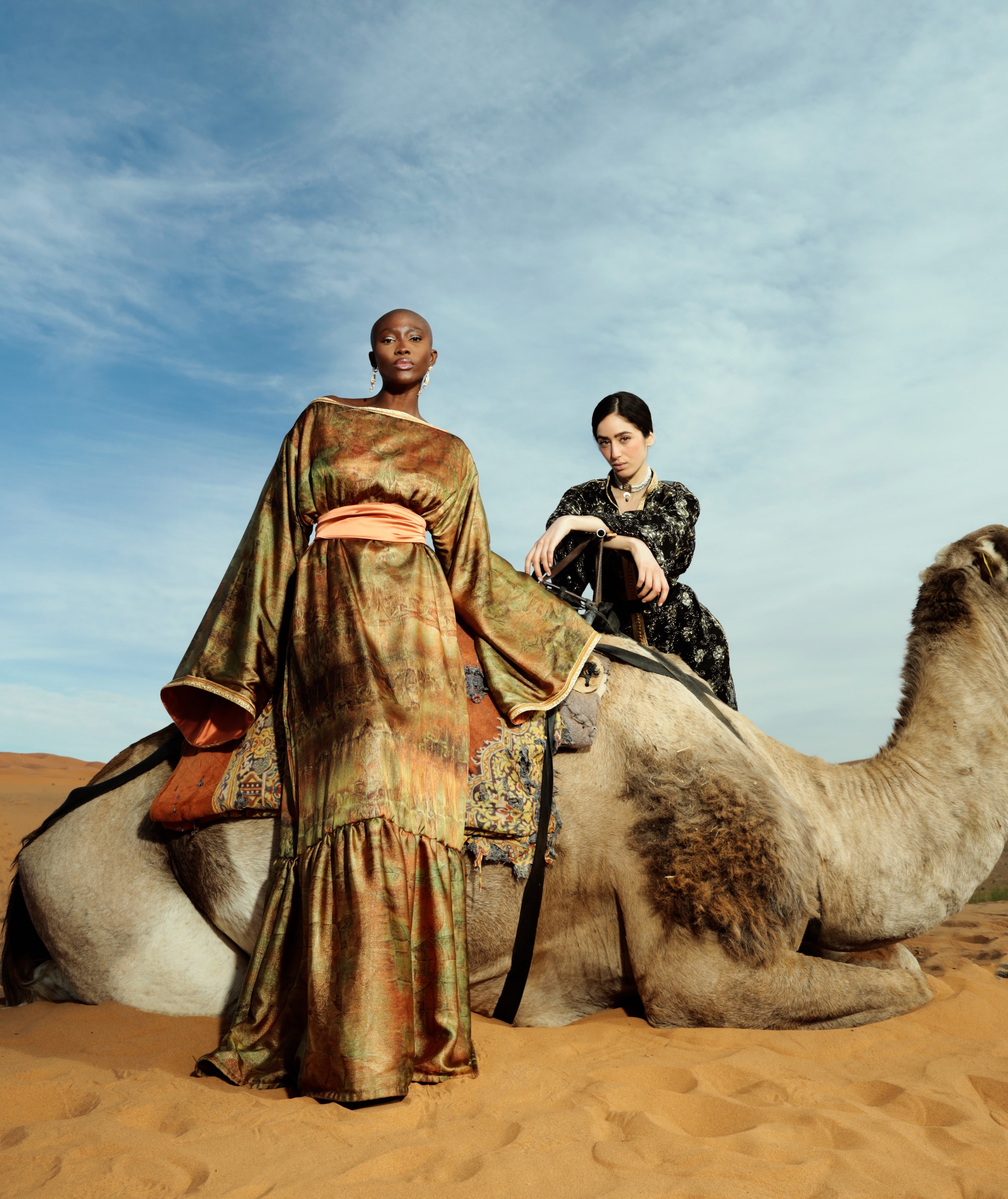 Robe Kaki Satin Sfifa