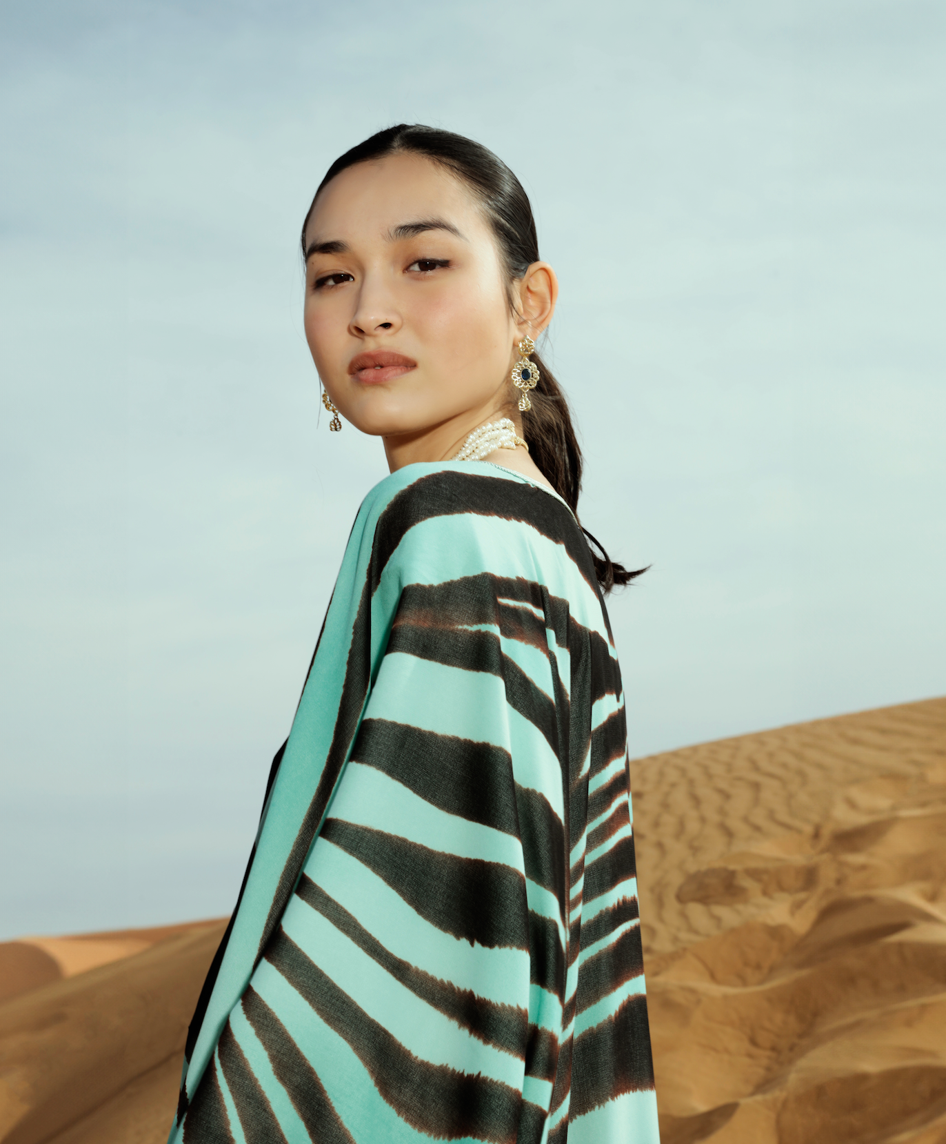 Black Zebra-Print Dress by Sfifa