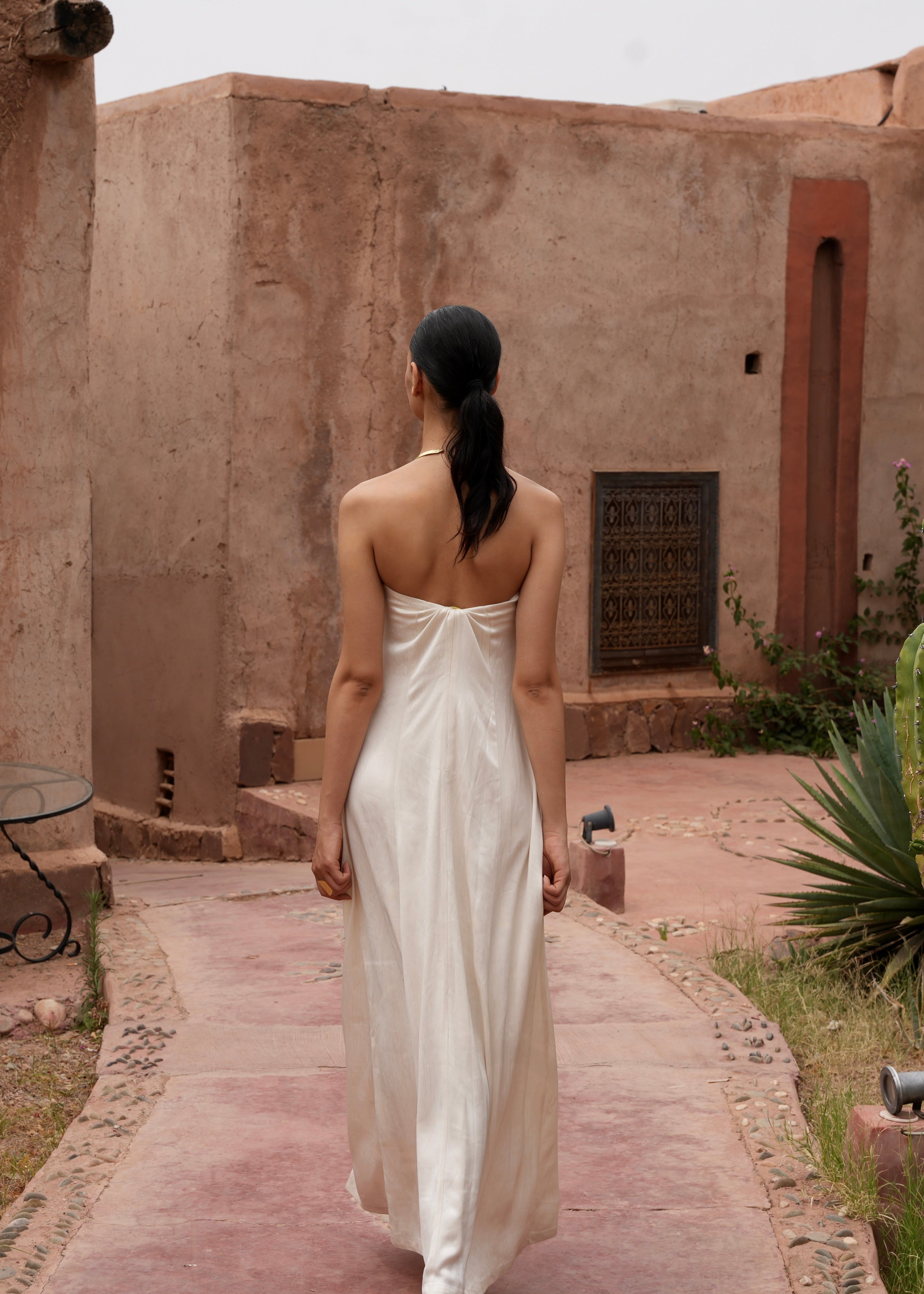 The Column Drape Dress