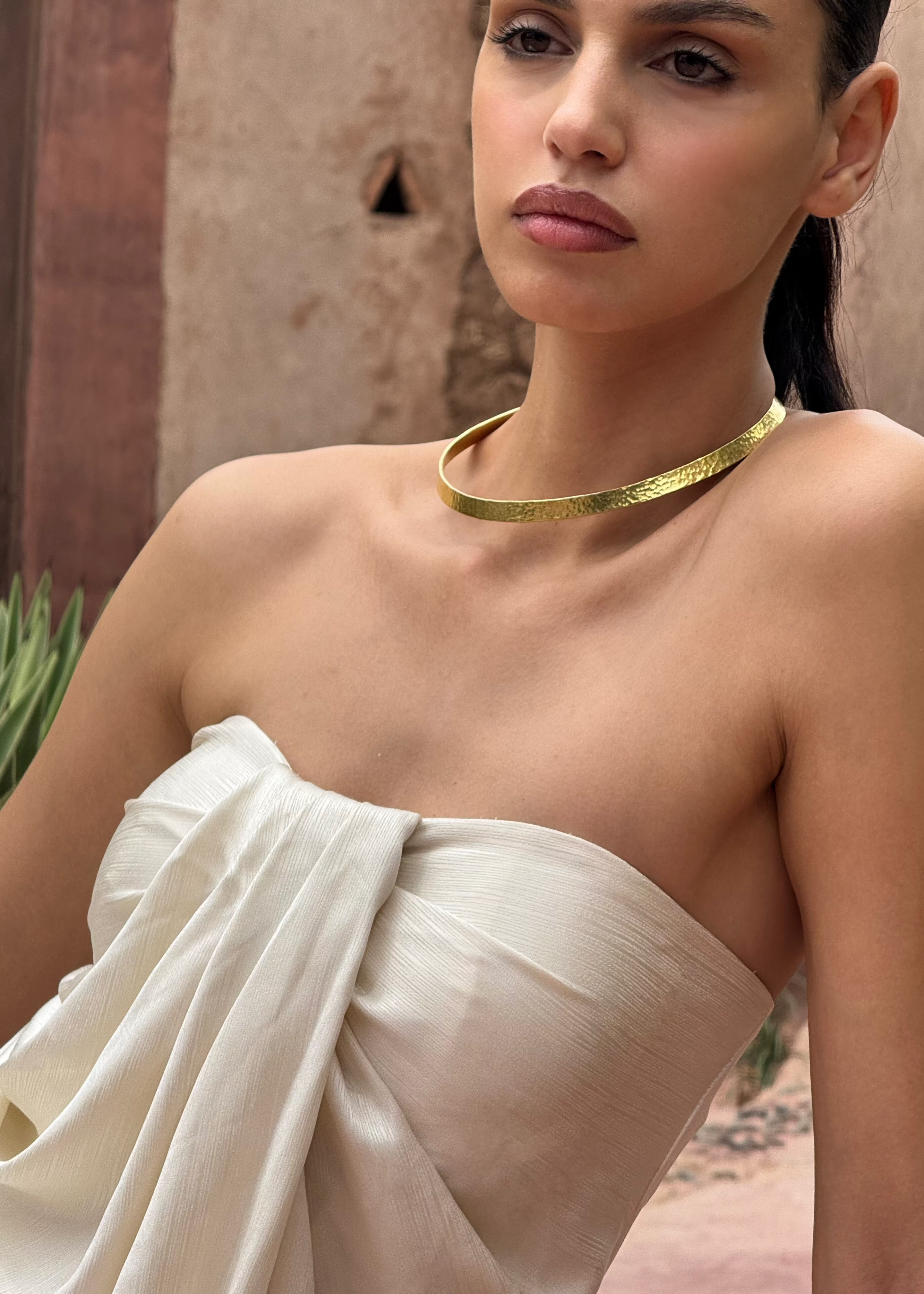The Column Drape Dress