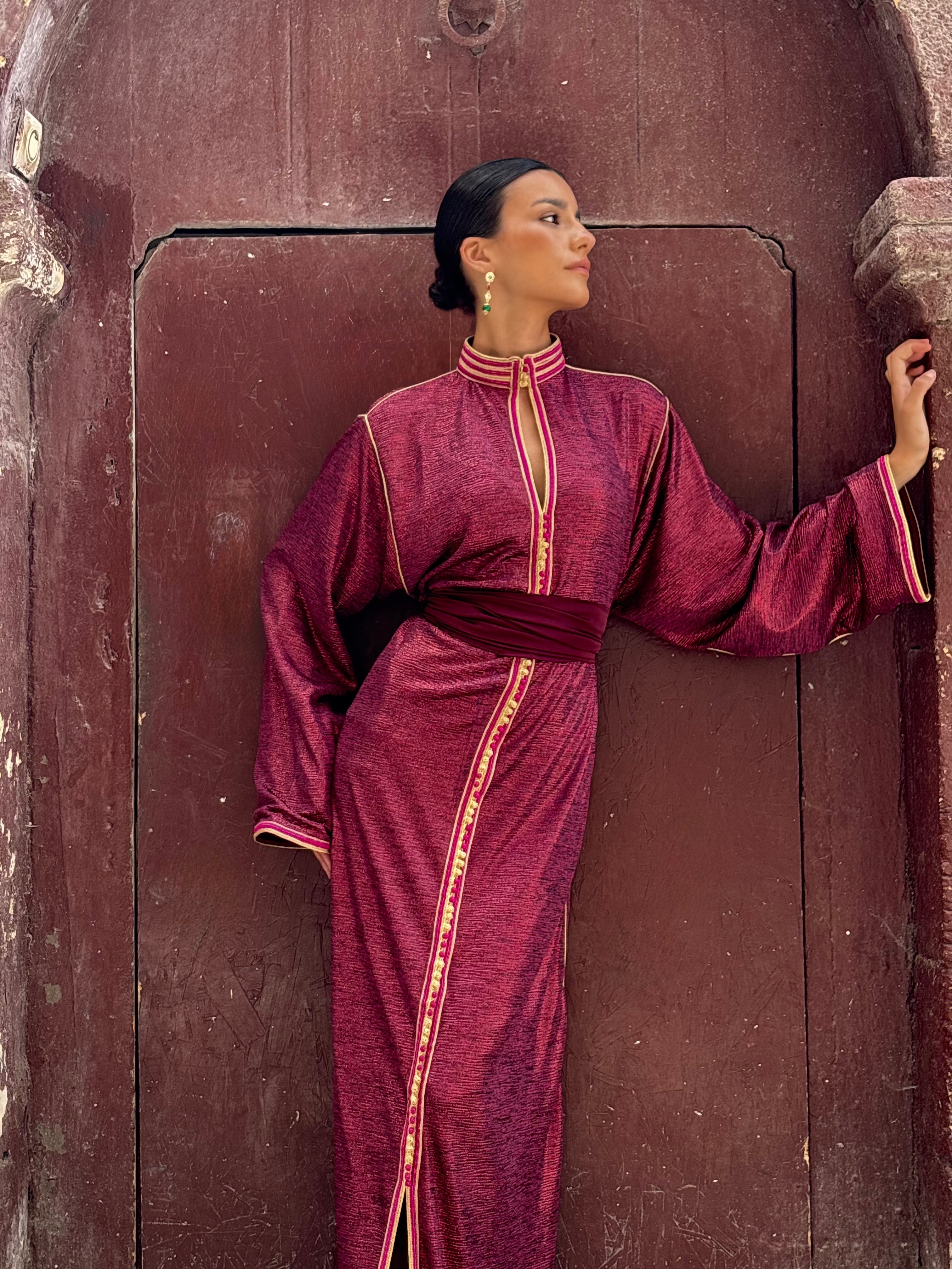 Caftan en Jersey Violet