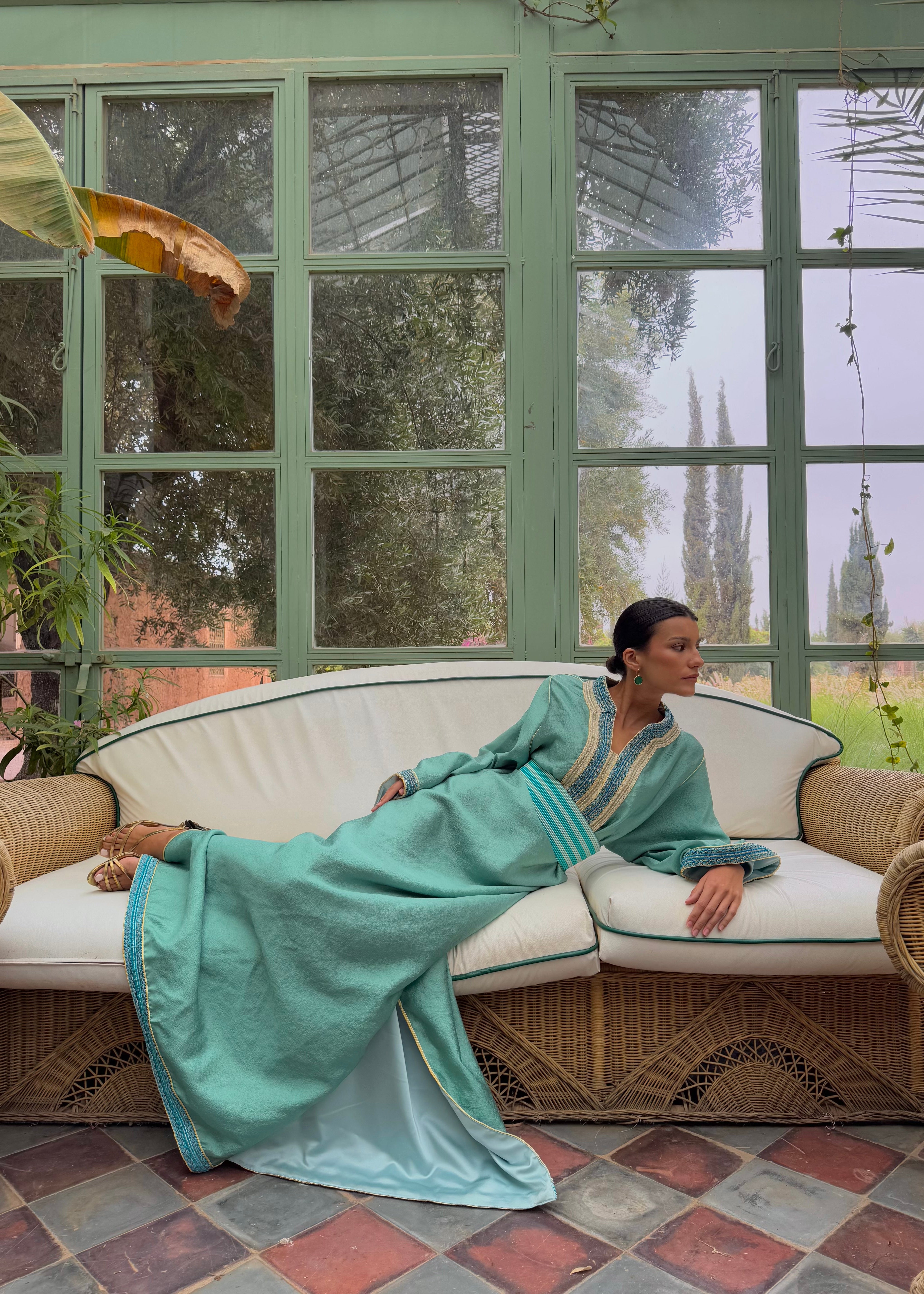 The Satin Drape Caftan