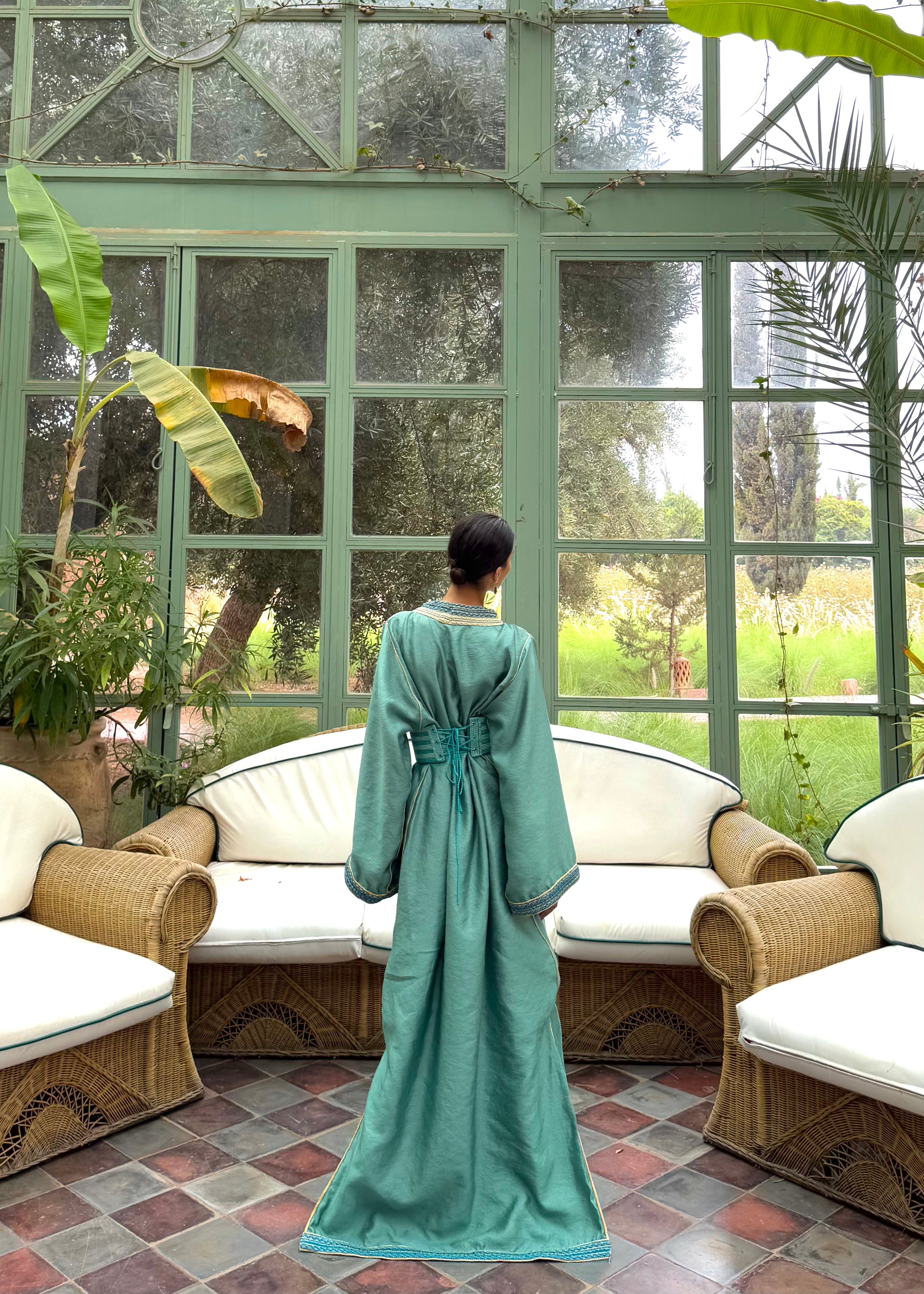 The Satin Drape Caftan
